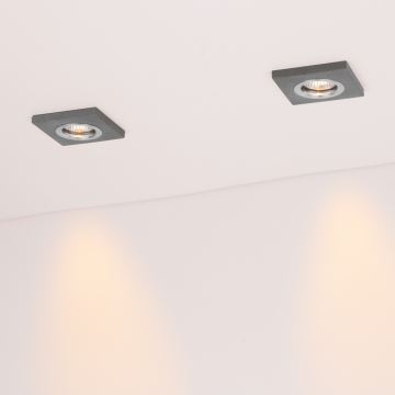 KOMPLEKTS 3x LED Iegremdējama lampa VITAR 1xGU10/5W/230V CRI 90 betons – FSC sertificēts