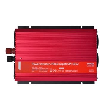 Sprieguma pārveidotājs 1600W/12/230V + USB