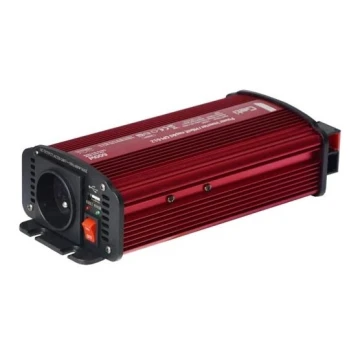 Sprieguma pārveidotājs 600W/12/230V + USB