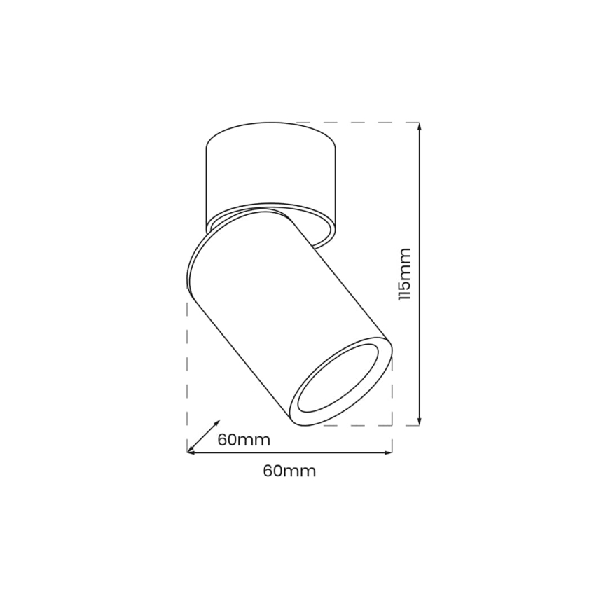 Starmetis ANDY 1xGU10/8W/230V balta/zelta