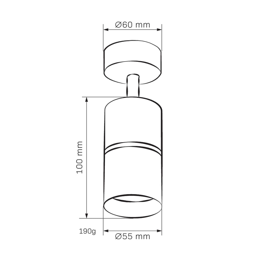 Starmetis BAMBOO 1xGU10/10W/230V balta