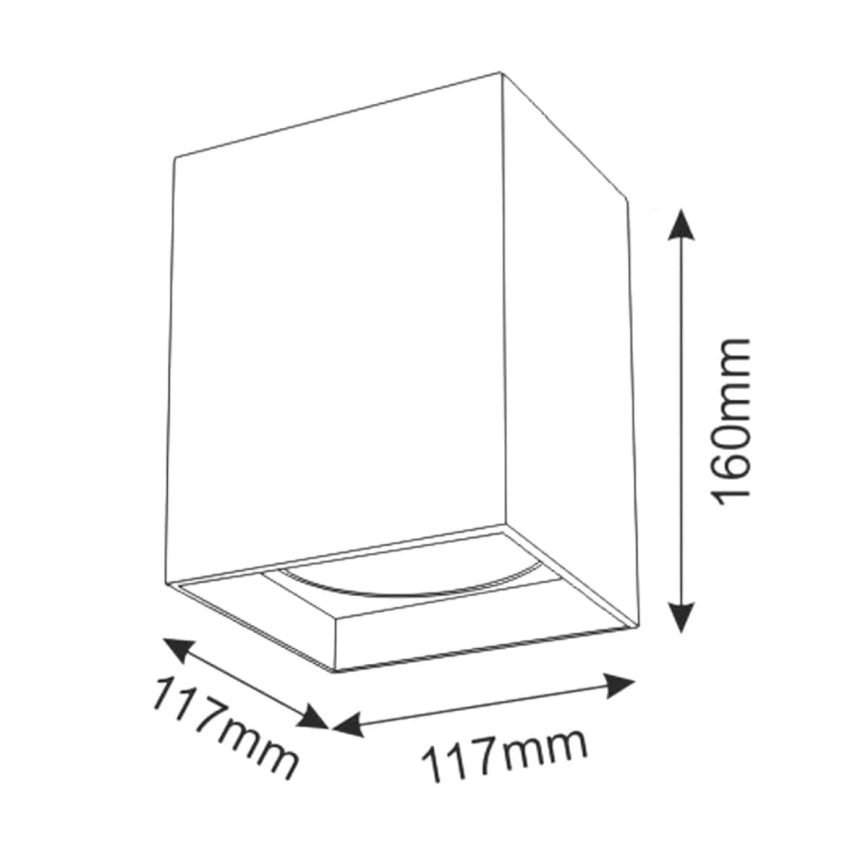 Starmetis JUPITER 1xE27/20W/230V 11,7x11,7 cm melna