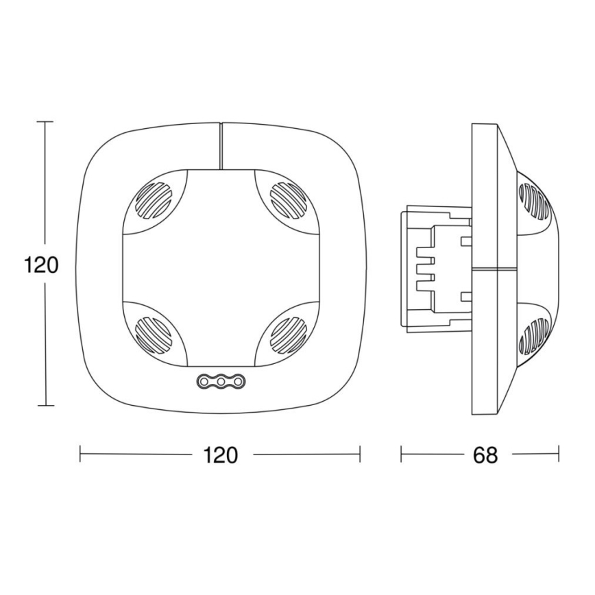 Steinel 057473 - Klātbūtnes noteikšanas detektors DualTech DALI-2 balts