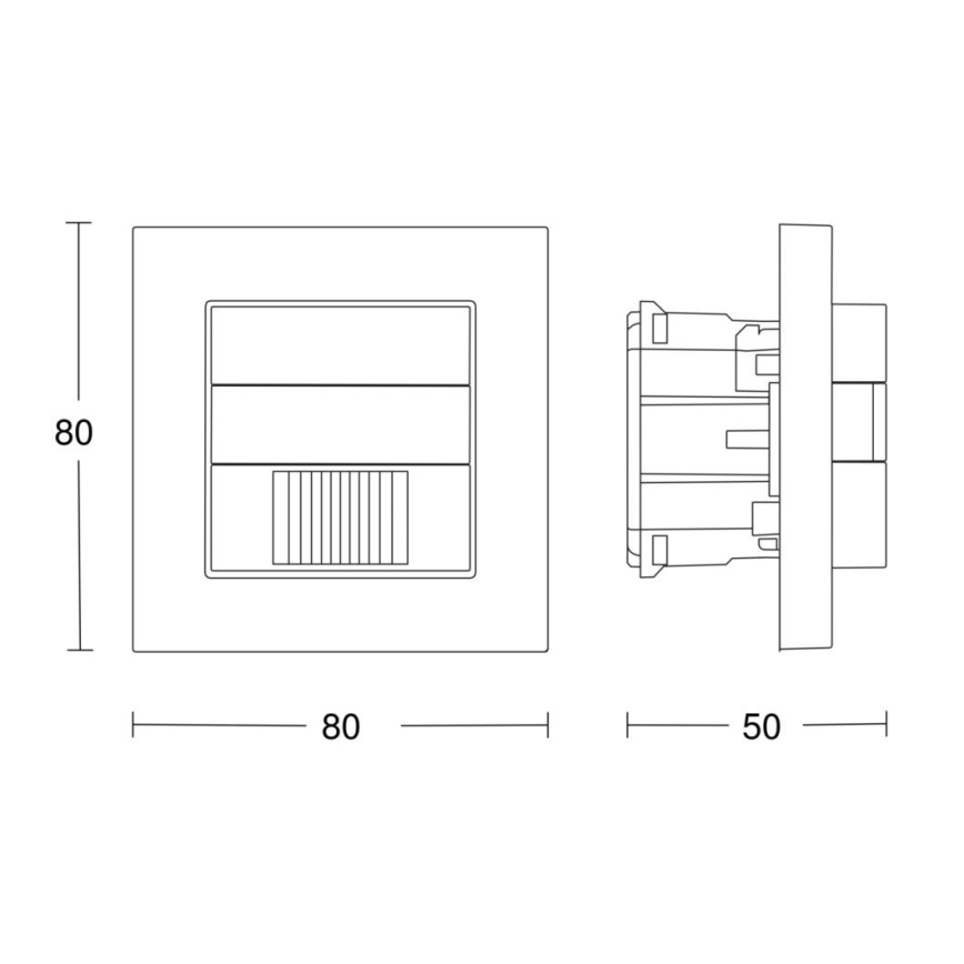 Steinel 058463 - Kustību sensors IR 180 V3 KNX balts