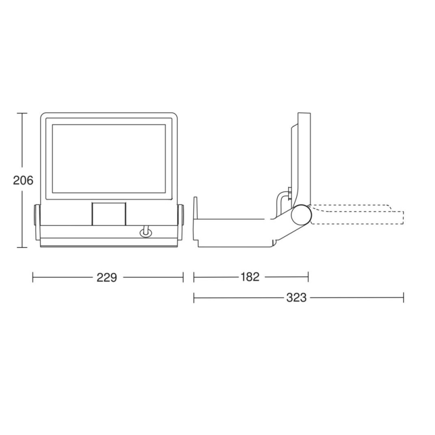 Steinel 069513 - LED Prožektors XLED PRO ONE LED/17,7W/230V 3000K IP44 antracīta