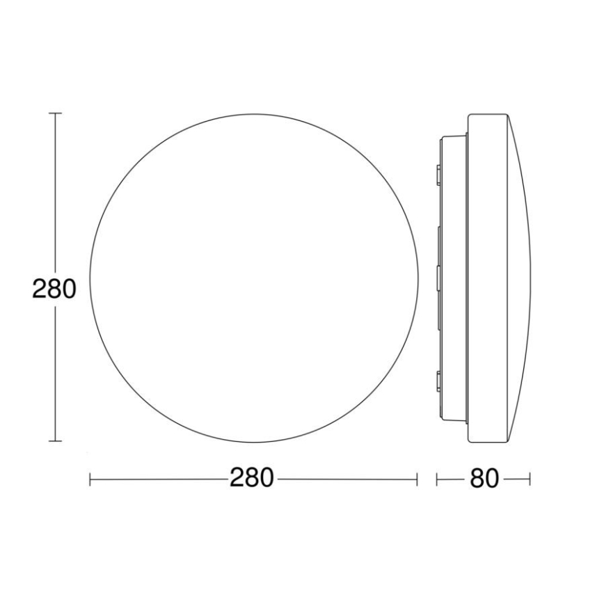 Steinel 069681 - LED Vannas istabas griestu lampa ar sensoru RSPRO P1 LED/9,4W/230V 3000K IP54