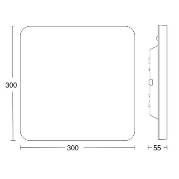 Steinel - LED Aptumšojama griestu lampa ar sensoru RSPROR20BASICQ 15,3W/230V IP40 3000K