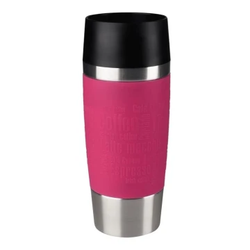 Tefal - Ceļojumu krūze 360 ml TRAVEL MUG nerūsējošs tērauds/rozā