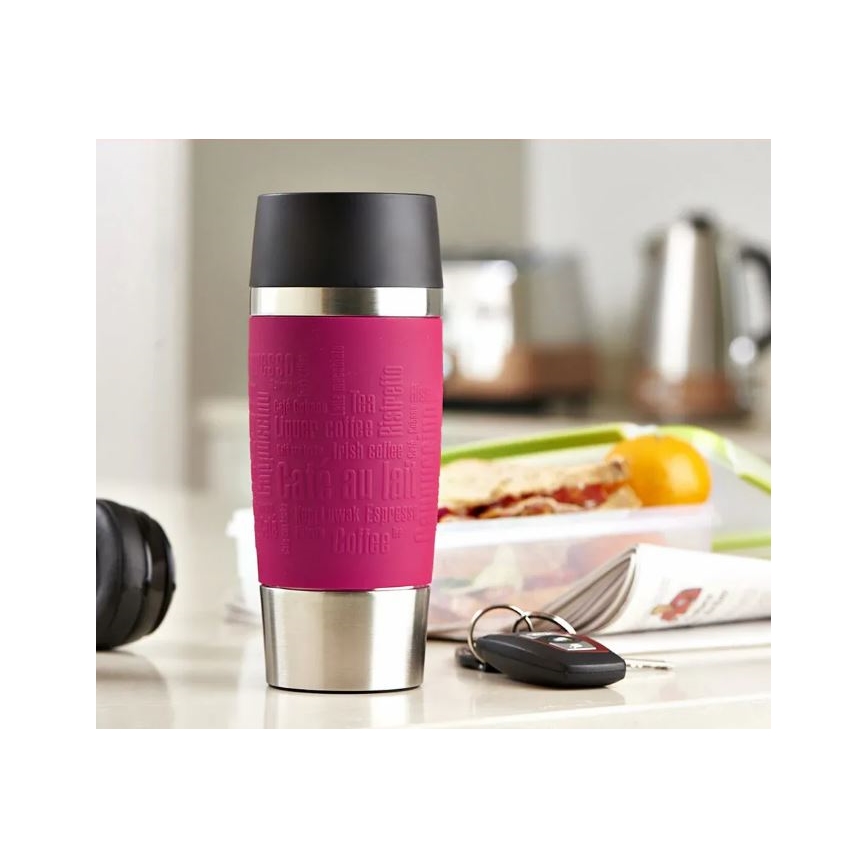 Tefal - Ceļojumu krūze 360 ml TRAVEL MUG nerūsējošs tērauds/rozā