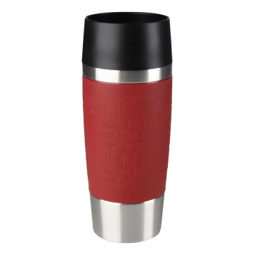 Tefal - Ceļojumu krūze 360 ml TRAVEL MUG nerūsējošs tērauds/sarkana