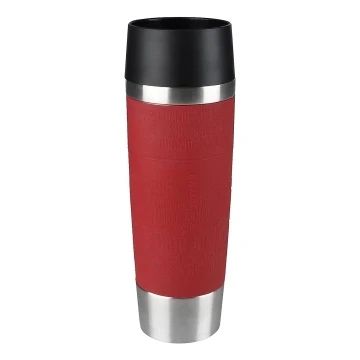 Tefal - Ceļojumu krūze 500 ml TRAVEL MUG nerūsējošs tērauds/sarkana