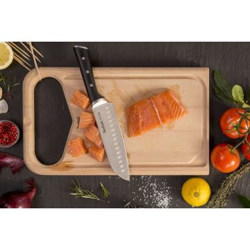 Tefal - Nerūsējoša tērauda nazis santoku ICE FORCE 18 cm hroms/melna