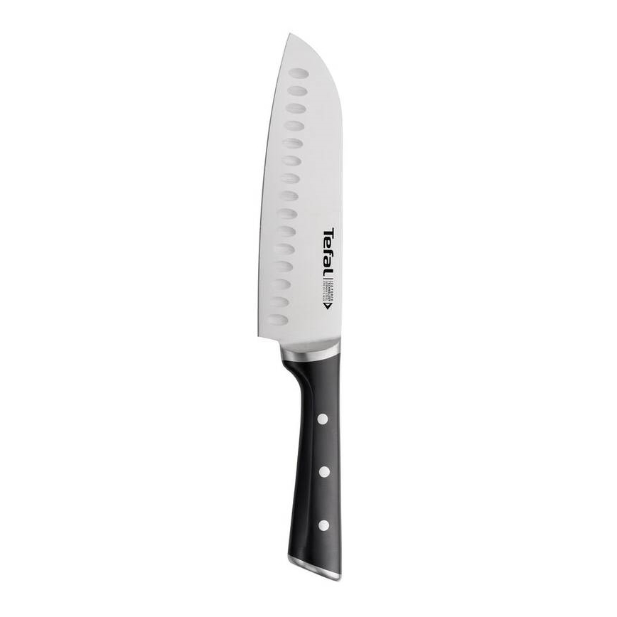 Tefal - Nerūsējoša tērauda nazis santoku ICE FORCE 18 cm hroms/melna