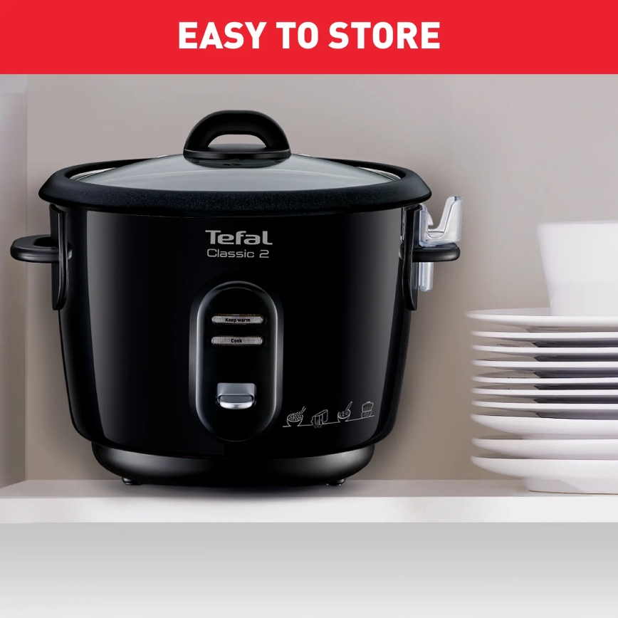 Tefal - Rīsu pagatavošanas ierīce CLASSIC 500W/230V 3 l melna