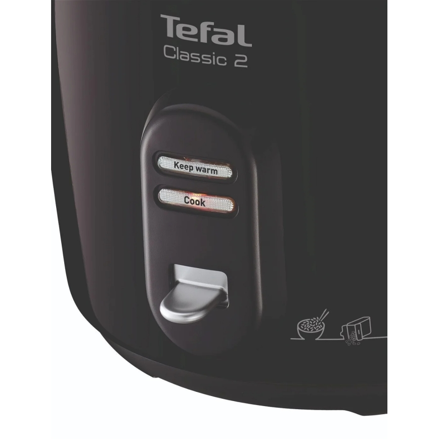 Tefal - Rīsu pagatavošanas ierīce CLASSIC 500W/230V 3 l melna