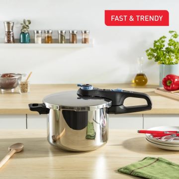 Tefal - Spiediena katlu komplekts 4/6 l SECURE TRENDY nerūsējošs tērauds