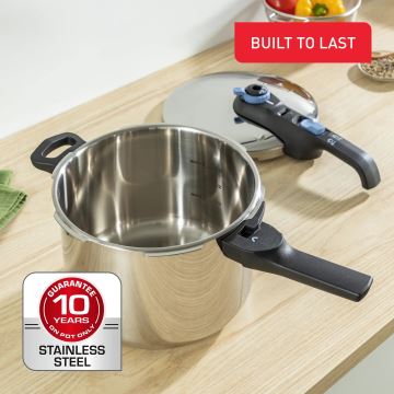 Tefal - Spiediena katlu komplekts 4/6 l SECURE TRENDY nerūsējošs tērauds