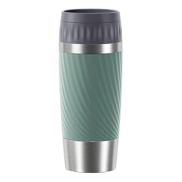 Tefal - Termo krūze 360 ml EASY TWIST MUG nerūsējošs tērauds/zaļa