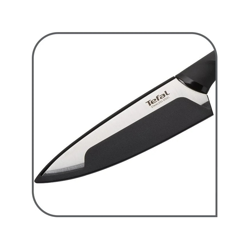 Tefal - Universāls nerūsējoša tērauda nazis COMFORT 12 cm hroms/melna