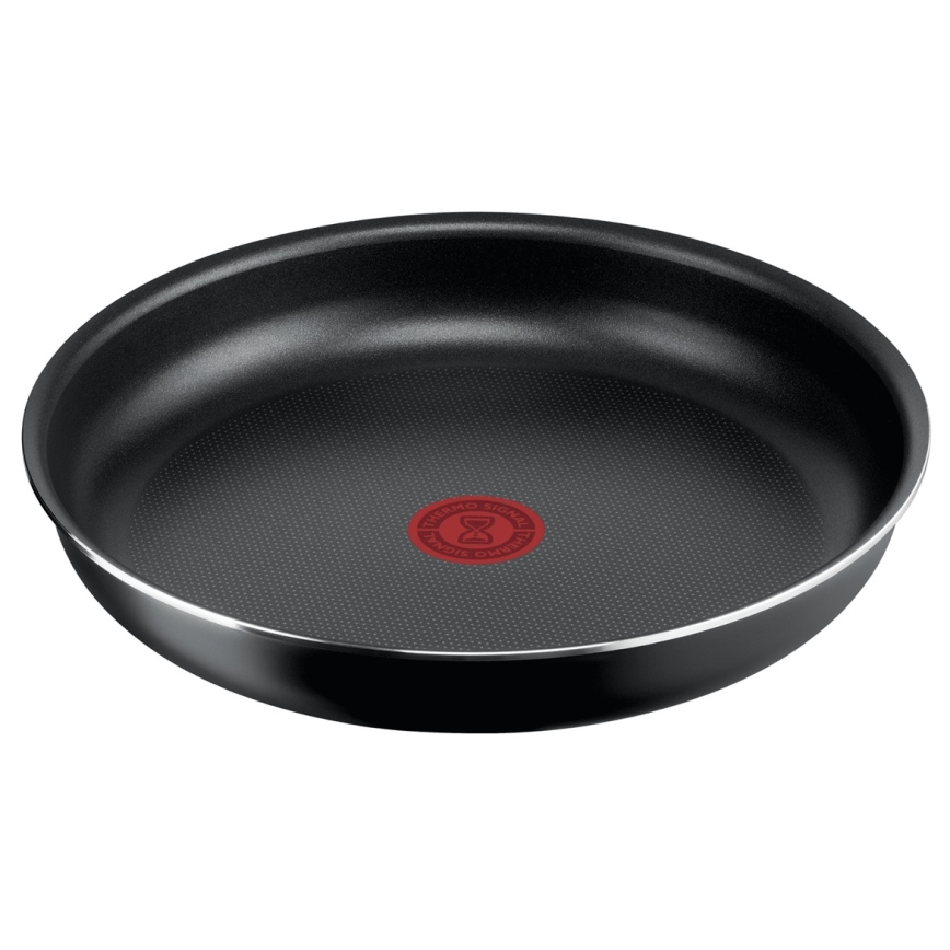 Tefal - Virtuves trauku komplekts 5 gab. INGENIO EASY COOK & CLEAN BLACK