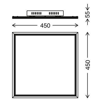 Telefunken 301606TF - LED RGBW Aptumšojams panelis LED/24W/230V 4000K + tālvadības pults