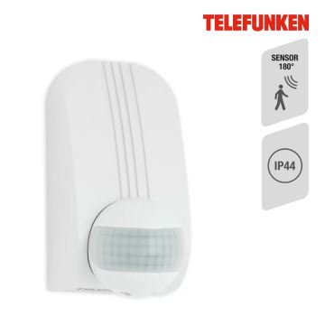 Telefunken 306506TF - Āra kustību sensors 180° IP44 balta