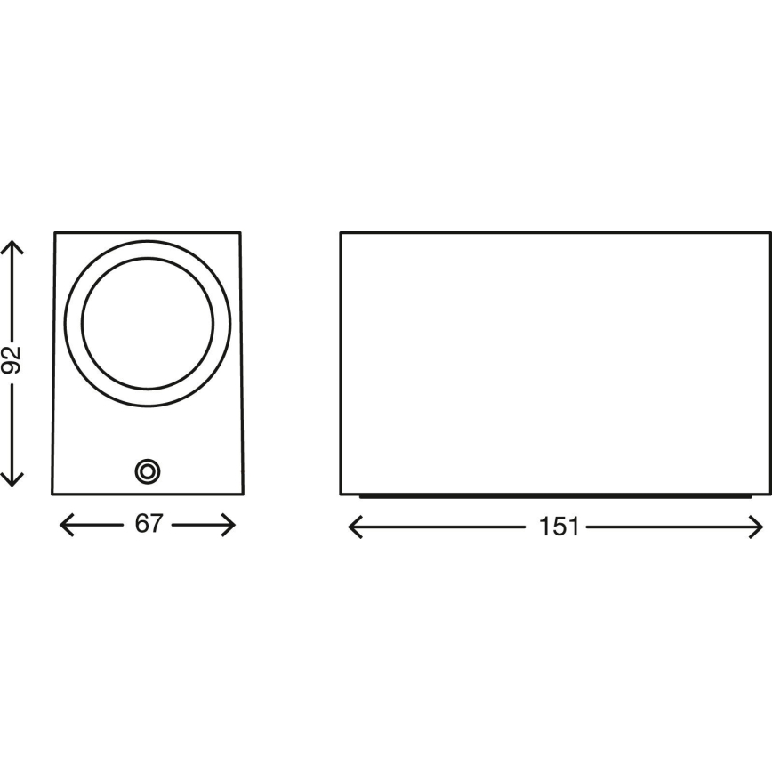 Telefunken 307006TF - LED Āra sienas lampa 2xGU10/5W/230V IP44 balta