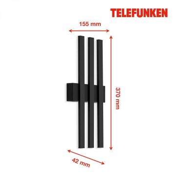 Telefunken 313305TF - LED Āra sienas lampa 3xLED/4W/230V IP44