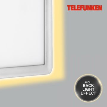 Telefunken 313604TF - LED Āra sienas lampa LED/16W/230V IP44 sudraba