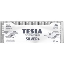 Tesla Batteries - 10 gab. Sārmaina baterija AA SILVER+ 1,5V 2900 mAh