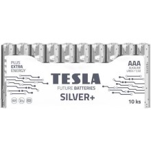 Tesla Batteries - 10 gab. Sārmaina baterija AAA SILVER+ 1,5V 1300 mAh
