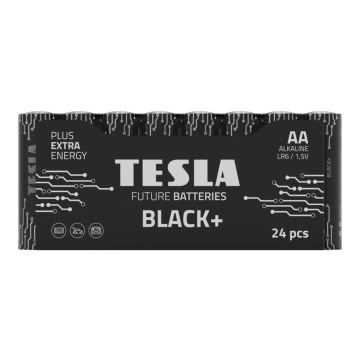 Tesla Batteries - 24 gab. Sārmaina baterija AA BLACK+ 1,5V 2800 mAh