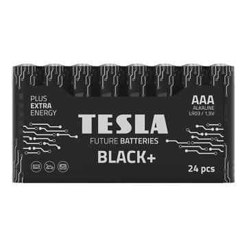 Tesla Batteries - 24 gab. Sārmaina baterija AAA BLACK+ 1,5V 1200 mAh