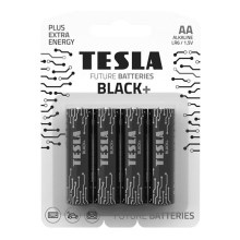 Tesla Batteries - 4 gab. Sārmaina baterija AA BLACK+ 1,5V 2800 mAh