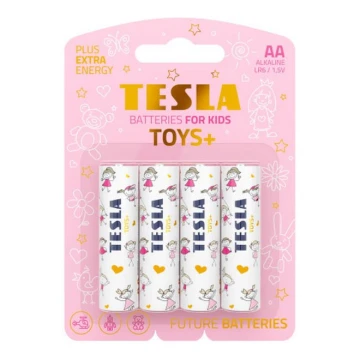 Tesla Batteries - 4 gab. Sārmaina baterija AA TOYS+ 1,5V 2900 mAh