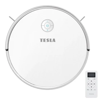 TESLA Electronics RoboStar - Viedais robota putekļu sūcējs 2in1 2600 mAh Wi-Fi balta + tālvadības pults