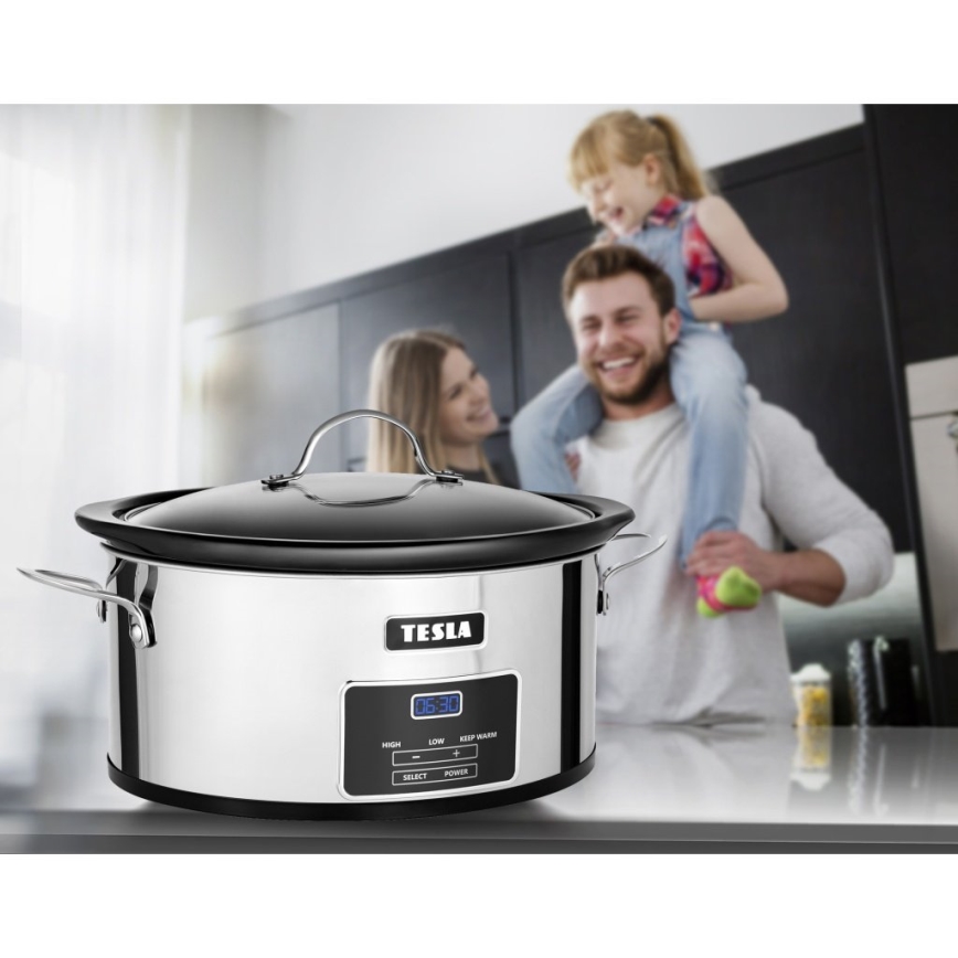 TESLA Electronics SlowCook - Lēnas gatavošanas ierīce 5,6 l 250W/230V