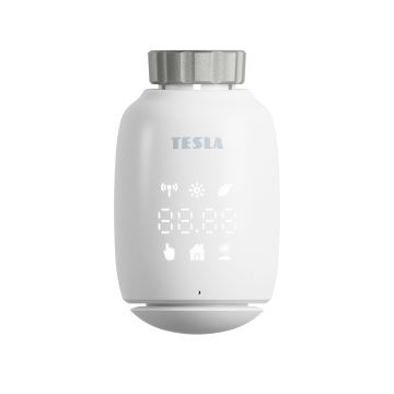 TESLA Smart - KOMPLEKTS 3x Viedā bezvadu termostatiskā galviņa 2xAA + vieda vārteja Hub Zigbee Wi-Fi