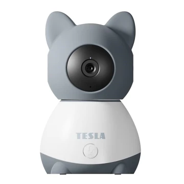 TESLA Smart - Viedā kamera 360 Baby Full HD 1080p 5V Wi-Fi pelēka