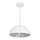 Top Lampa Apolo 40B - Lustra ar auklu APOLO 1xE27/40W/230V balta/sudraba