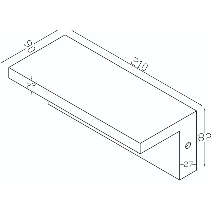 Top Lampa - LED Āra sienas lampa ELON LED/10W/230V 4000K IP54