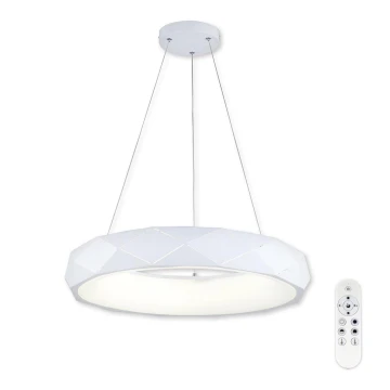 Top Light - LED Aptumšojama lustra ar auklu APOLO LED/45W/230V balta + tālvadības pults