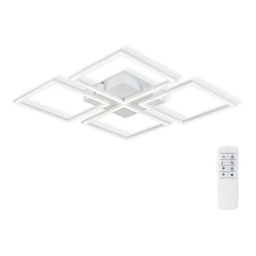 Top Light - LED Aptumšojama virsapmetuma lustra RIVIERA 4xLED/16,25W/230V leņķa balta + tālvadības pults