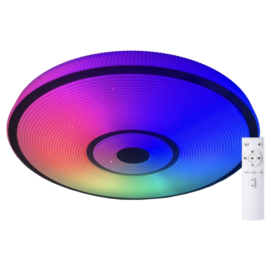 Top Light - LED RGB Aptumšojama griestu lampa RAINBOW LED/24W/230V apaļa + tālvadības pults