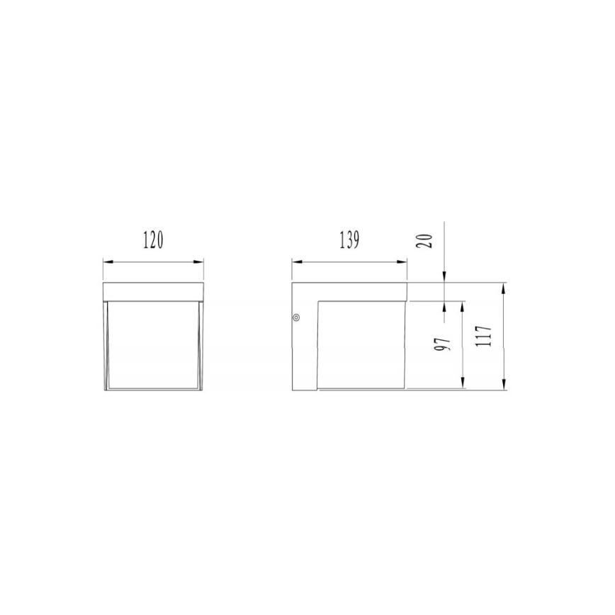 Trio - LED Āra sienas lampa YANGTZE LED/4,5W/230V IP54 3000K