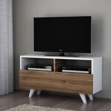 TV Galdiņš NOVELLA 50,6x90 cm balts/brūns