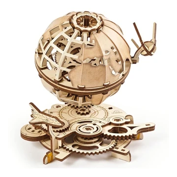 Ugears - 3D koka mehāniskā puzle Globuss