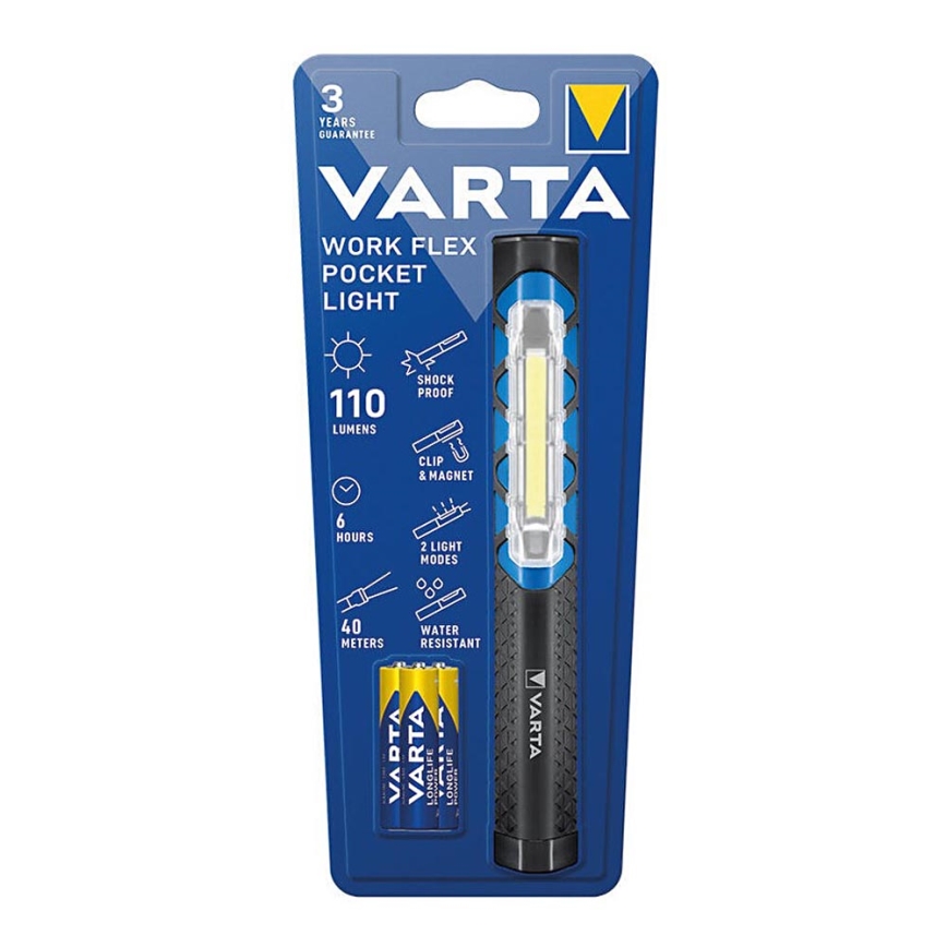 Varta 17647101421 - LED Lukturis WORK FLEX POCKET LIGHT LED/3xAAA IPX4