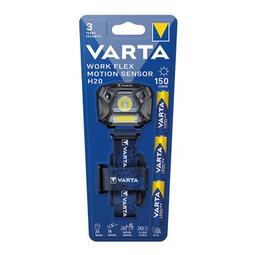 Varta 18648101421 - LED Aptumšojama galvas lampa ar sensoru WORK FLEX LED/3xAAA IP54