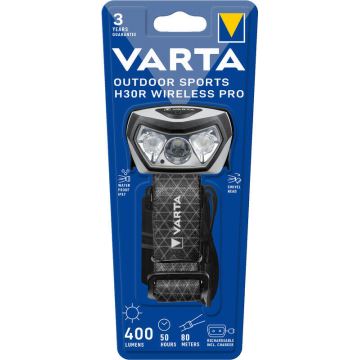 Varta 18650101401 - LED Aptumšojama uzlādējama galvas lampa OUTDOOR SPORTS LED/5V 1800mAh IPX7